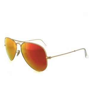 Ray-Ban Aviator Gold Orange Flash Lenses